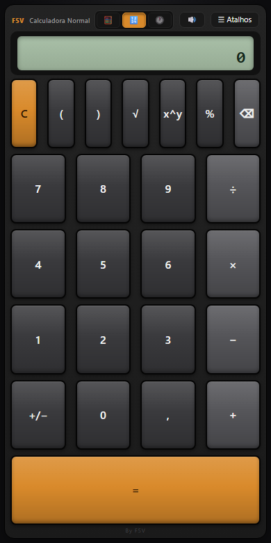 F5V Calc — modo normal